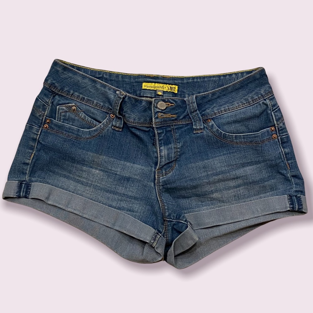 YMI cuffed jean-shorts